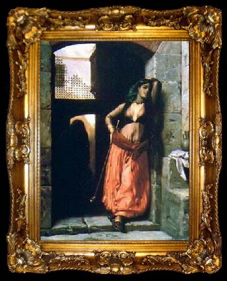 framed  unknow artist Arab or Arabic people and life. Orientalism oil paintings  242, ta009-2